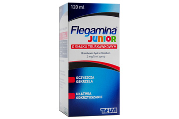 FLEGAMINA JUNIOR SMAK TRUSKAWKOWY 120 ml syrop