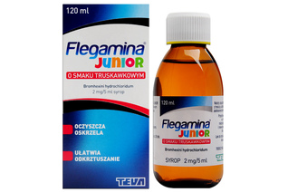 FLEGAMINA JUNIOR SMAK TRUSKAWKOWY 120 ml syrop