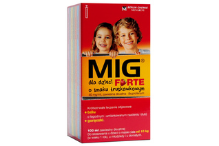 MIG DLA DZIECI FORTE SMAK TRUSKAWKOWY 100 ml zawiesina