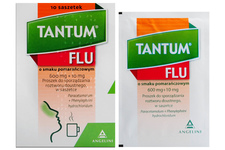 TANTUM FLU SMAK POMARAŃCZOWY 10 saszetek