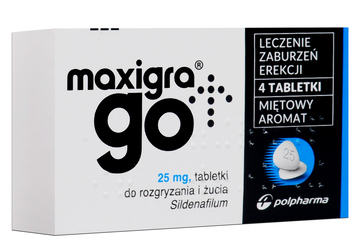 MAXIGRA GO 25 mg 4 tabletki