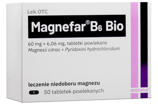 MAGNEFAR B6 BIO 50 tabletek