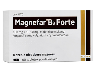 MAGNEFAR B6 FORTE 60 tabletek