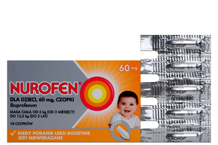 NUROFEN DLA DZIECI 60 mg 10 czopków