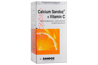 CALCIUM SANDOZ + VITAMIN C tabletki musujące 10 sztuk