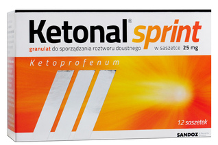 KETONAL SPRINT 25 mg 12 saszetek