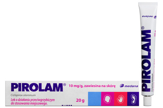 PIROLAM 1% 20 g zawiesina