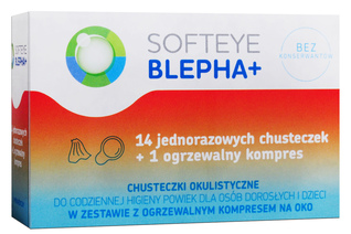 SOFTEYE BLEPHA PLUS 14 chusteczek