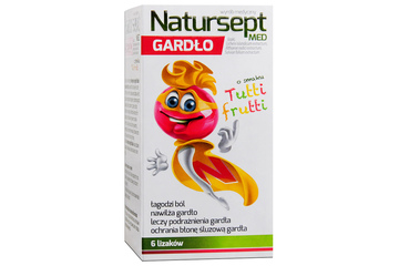 NATURSEPT GARDŁO LIZAKI O SMAKU TUTTI-FRUTTI 6 sztuk