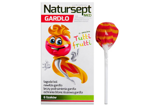 NATURSEPT GARDŁO LIZAKI O SMAKU TUTTI-FRUTTI 6 sztuk