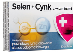 SELEN + CYNK Z WITAMINAMI 30 tabletek