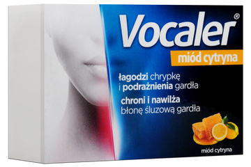 VOCALER MIÓD-CYTRYNA 24 pastylki do ssania