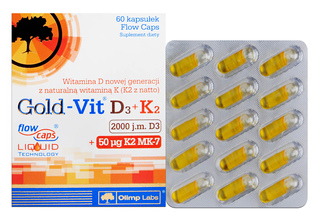 GOLD-VIT D3 2000 J.M + K2 50 MCG  60 kapsułek