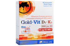 GOLD-VIT D3 2000 J.M + K2 50 MCG  60 kapsułek