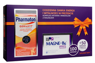 ZESTAW PHARMATON GERIAVIT 100 tabletek + MAGNE-B6 MAX 50 tabletek