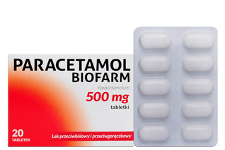 PARACETAMOL BIOFARM 500 mg 20 tabletek