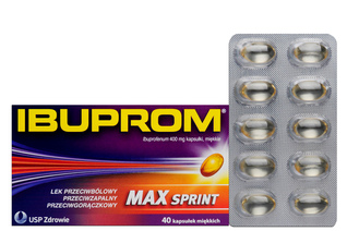 IBUPROM MAX SPRINT 400 mg 40 kapsułek