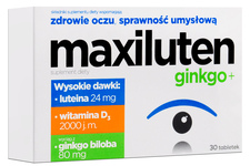 MAXILUTEN GINKGO+ 30 tabletek