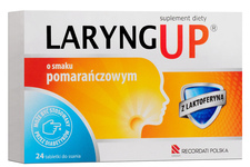 LARYNG UP ORANGE 24 tabletki do ssania smak pomarańczowy