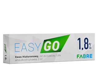 EASYGO żel dostawowy 1,8% 1 ampułkostrzykawka 2 ml