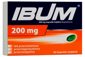 IBUM 200 mg 60 kapsułek 