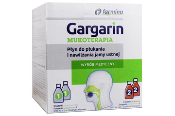 GARGARIN MUKOTERAPIA PŁYN DO PŁUKANIA JAMY USTNEJ 4 x 225 ml