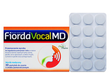 FIORDA VOCAL MD 30 pastylek do ssania o smaku pomarańczowym