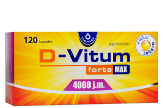 D-VITUM FORTE MAX 4000 j.m. 120 kapsułek