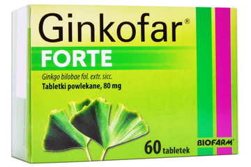 GINKOFAR FORTE 80 mg 60 tabletek