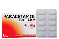 PARACETAMOL BIOFARM 500 mg 50 tabletek