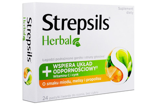 STREPSILS HERBAL smak miodu, melisy i propolisu 24 tabletki do ssania