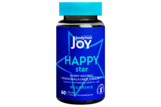 BODYMAX JOY HAPPY STAR żelki o smaku truskawkowym 60 sztuk