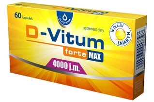 D-VITUM FORTE MAX 4000 j.m. 60 kapsułek