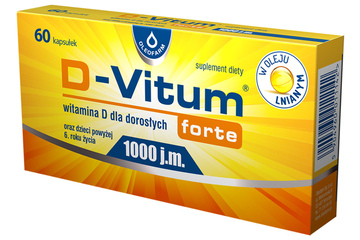 D-VITUM FORTE 1000 j.m. 60 kapsułek