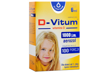 D-VITUM 1000 j.m. 6 ml aerozol