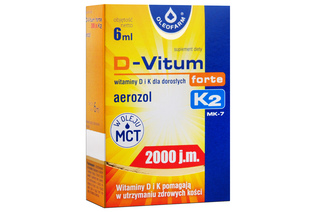 D-VITUM FORTE 2000 j.m. K2 MK-7 6 ml aerozol