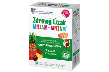 ZDROWY LIZAK MNIAM-MNIAM ODPORNOŚCIOWY RÓŻNE SMAKI 7 lizaków