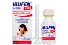 IBUFEN DLA DZIECI FORTE 200 mg/ 5 ml smak truskawkowy 100 ml zawiesina doustna