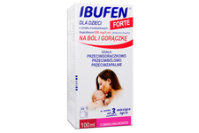 IBUFEN DLA DZIECI FORTE 200 mg/ 5 ml smak malinowy 100 ml zawiesina doustna