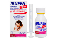 IBUFEN DLA DZIECI FORTE 200 mg/ 5 ml smak malinowy 100 ml zawiesina doustna