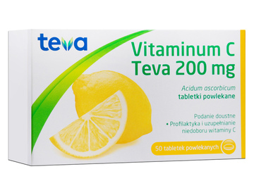 VITAMINUM C TEVA 200 mg 50 tabletek