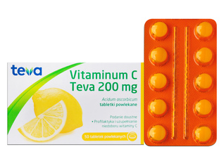 VITAMINUM C TEVA 200 mg 50 tabletek