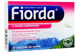 FIORDA O SMAKU MALINOWYM 30 pastylek