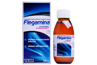FLEGAMINA SMAK MALINOWY 4mg/5ml 120 ml syrop
