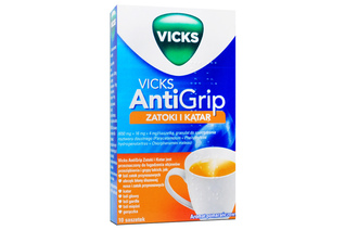 VICKS ANTIGRIP ZATOKI I KATAR 10 saszetek