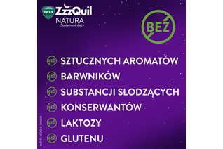 ZZZQUIL NATURA ŻELKI smak mango i banan 30 sztuk