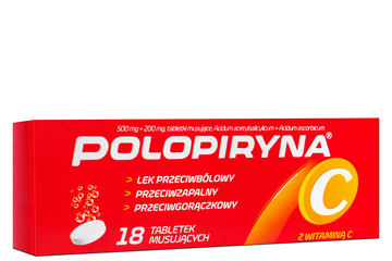 POLOPIRYNA C 18 tabletek musujących