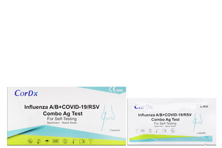 TEST COMBO AG CORDX 4W1 GRYPA A+B, RSV, COVID-19 ANTYGENOWY, WYMAZOWY, DOMOWY 1 sztuka