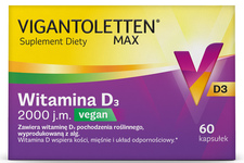 VIGANTOLETTEN MAX VEGAN 2000 j.m. 60 kapsułek