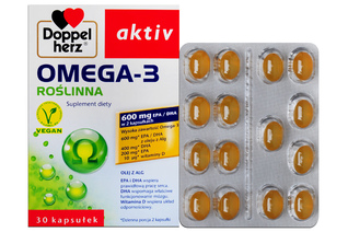 DOPPELHERZ AKTIV OMEGA-3 ROŚLINNA 30 kapsułek